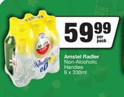 Amstel Radler Non Alcoholic Handies-6 x 330ml Per Pack