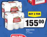 Stella Artois Cans-For 2 x 6 x 410ml