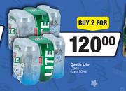 Castle Lite Cans-For 2 x 6 x 410ml