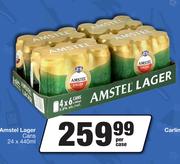 Amstel Lager Cans-24 x 440ml Per Case