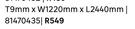 Pine Plywood Board (B/C Grade) T 9 mm x W 1220 mm x L 2440 mm