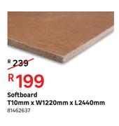 Softboard T 10 mm x W 1220 mm x L 2440 mm