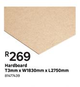 Headboard T 3 mm x W 1830 mm x L 2750 mm