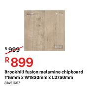 Brookhill Fusion Melamine Chipboard T 16 mm x W 1830 mm x L 2750 mm