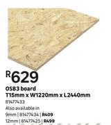 OSB 3 Board T 15 mm x W 1220 mm x L 2440 mm