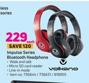 Volkano Impulse Series Bluetooth Headphone-Each