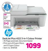 HP Deskjet Plus 4122 3 In 1 Colour Printer