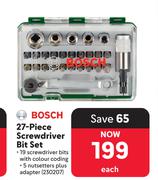 Bosch 27-Piece Screwdriver Bit Set 230207-Each