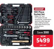 Gedore 100-Piece Socket Set 366501-Per Set