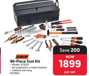Grip 86-Piece Tool Kit 401934-Per Set
