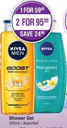 Nivea Shower Gel Assorted-For 2 x 500ml 