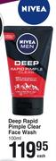 Nivea Deep Rapid Pimple Clear Face Wash-100ml