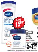Vaseline Clinical Care Body Lotion Or Cream-400ml Each