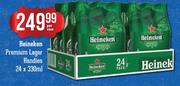 Heineken Premium Lager Handies-24 x 330ml Per Case