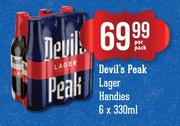 Devil's Peak Lager Handies-6 x 330ml Per Pack