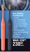 Philips One Battery Toothbrush Assorted-Each