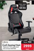LINX Croft Gaming Chair 461793