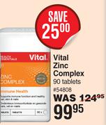 Vital Zinc Complex-90 Tablets