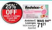 Andolex-C Lozenges-16/24 Lozenges Assorted