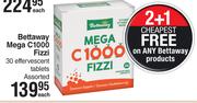 Bettaway Mega C1000 Fizzi-30 Effervescent Tablets