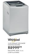 Whirlpool 16Kg Metallic Top-Loader Washing Machine