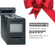 Kelvinator 4-Plate Stove-Black