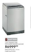 Russell Hobbs 14 Kg Stainless Steel Top-Loader Washing Machine