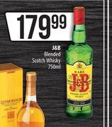 J&B Blended Scotch Whisky-750ml