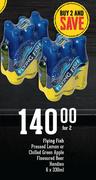 Flying Fish Pressed Lemon Or Chilled Green Apple Flavoured Beer Handies-For 2 x 6 x 330ml