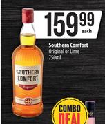 Southern Comfort Original Or Lime-750ml Each
