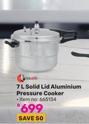 Tissolli 7Ltr Solid Lid Aluminium Pressure Cooker