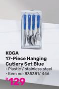 Koga 17-Piece Hanging Cutlery Set (Blue)