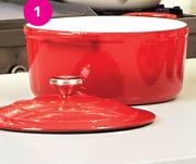 Casa Del Gusto 25cm Casserole (Red Or Ivory)-Each