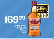 Three Ships 5 Year Old Whisky-750ml