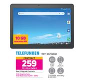 Telefunken 10.1" 4G Tablet-On My Gig 5