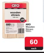 Aro Wooden Stirrers-1000's Pack