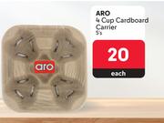 Aro 4 Cup Cardboard Carrier-5's Pack