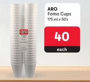 Aro Fomo Cups-175ml x 50's Pack