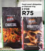Food Lover's Briquettes Or Charcoal-For 2 x 4Kg