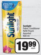 Sunlight Fabric Conditioner Refill Pouch Assorted- 500ml