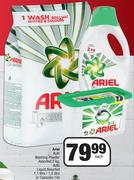 Ariel Auto Washing Powder 2Kg, Auto Liquid1,1 Ltr/ 1,5Ltr Or Capsules 14s Pack- Each