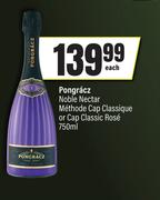 Pongracz Noble Nectar Methode Cap Classique Or Cap Classic Rose-750ml Each     