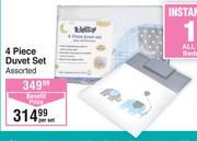 Baby Things 4 Piece Duvet Set Assorted-Per Set