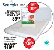Snuggletime Bamboo Paedic Cot Mattress (Assorted Sizes)