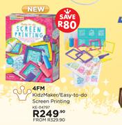 4FM Kidz Maker/Easy To Do Screen Printing KE-04797