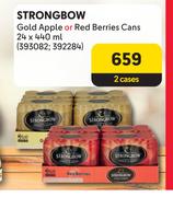 Strongbow Gold Apple Or Red Berries-For 2 x 24 x 440ml