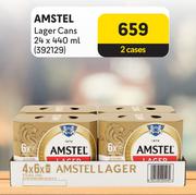 Amstel Lager Cans-For 2 x 24 x 440ml 