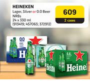 Heineken Lager, Silver Or 0.0 Beer NRBs-2 x 24 x 330ml