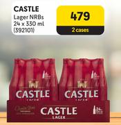 Castle Lager NRBs-For 2 x 24 x 330ml