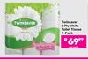 Twinsaver 2 Ply White Toilet Tissue 9 Pack-Per Pack
